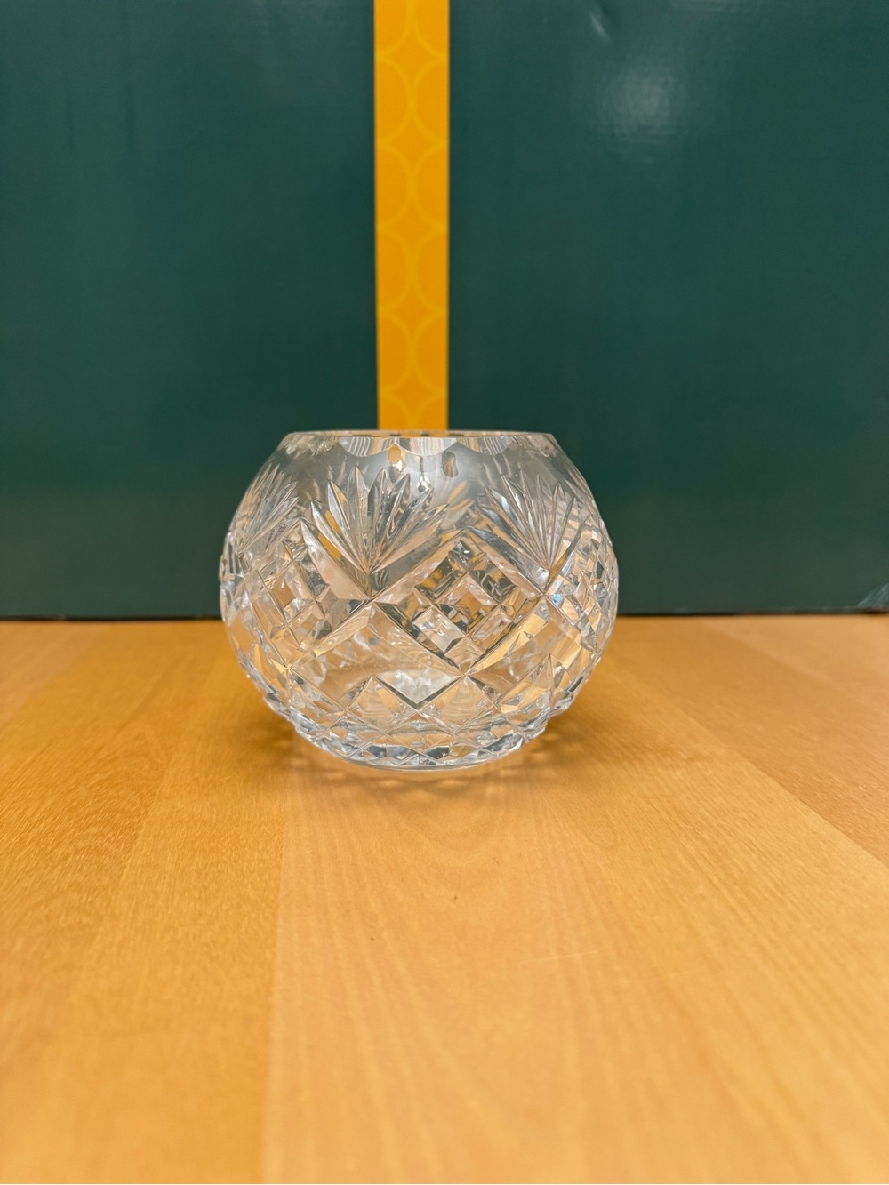 Crystal Clear Industries Essex Rose Small Glass Bowl Vase